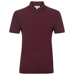 NWOT Lacoste Paris Unisex Polo Shirt Burgundy Vigne Chine